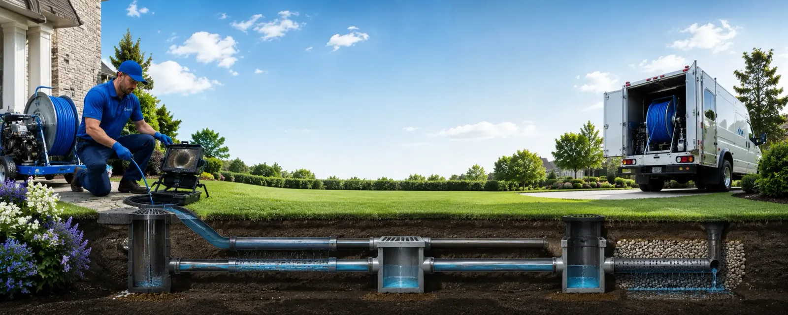 Outdoor drain cleaning information for Breda, IA